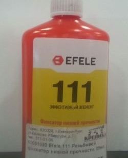 фото Резьбовой фиксатор низкой прочности Efele 111, 50мл.