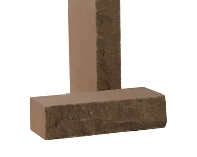 фото Кирпич лицевой силикатный «Коричневый» полнотелый утолщенный колотый