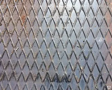 Фото №0 Лист рифленый 10х5 мм 3сп (Ст3сп; ВСт3сп) ГОСТ 8568 ромб