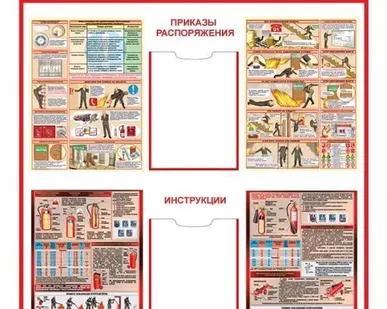 фото Стенд Пожарная безопасность 1000х1000мм Пластик 2мм