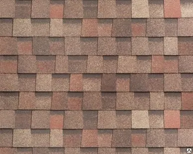 фото Гибкая черепица Shinglas, серия Джаз, цвет Коррида