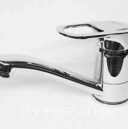 Фото №0 Смеситель для кухни 40мм, хром, силумин, крепление гайка, FRUD