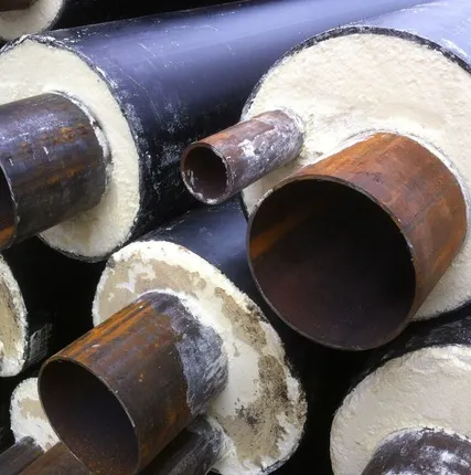 Фото №0 Стальная труба в ППУ изоляции в ПЭ оболочке д= 426х8/630 мм