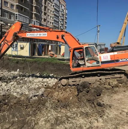 Фото №0 Весь комплекс земляных работ, Разработка грунта с вывозом