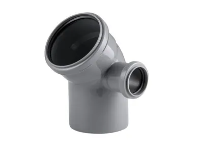 фото Отвод правый ВК ПП 110/50х45, серый,РТП