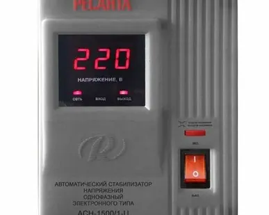 фото Стабилизатор напряжения АСН-1500/1-Ц 1ф 1.5кВт IP20 релейный Ресанта 63/6/3