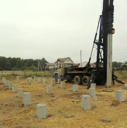 Фото №0 Изготовление комбинированного фундамента