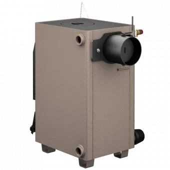 Фото №1 Котел на твердом топливе Каракан 10ТПЭ 3, 10 кВт с плитой