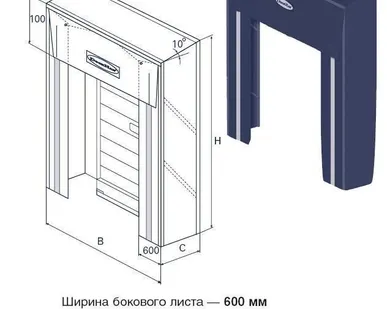 фото Герметизатор проема(Докшелтер) со складной рамой 3200х3400 с одинарным верх