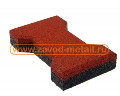 фото Брусчатка из резиновой крошки 220х130х40 цветная