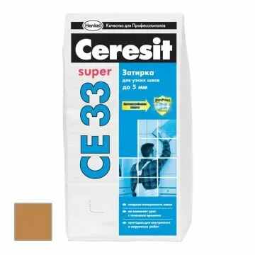 Фото №0 Затирка цементная Ceresit CE 33 Super Сиена №47 2 кг