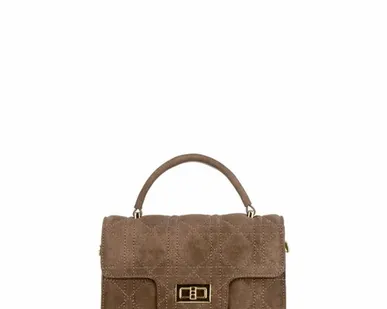 фото Стеганая сумка Агата в оттенке бронзы TJ COLLECTION YJ 5118125 BRZ