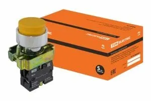 Фото №0 Кнопка BL51 без подсветки желтый 1з TDM