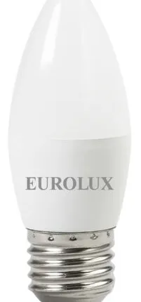 Фото №0 Лампа светодиодная EUROLUX LL-E-C37-6W-230-4K-E27