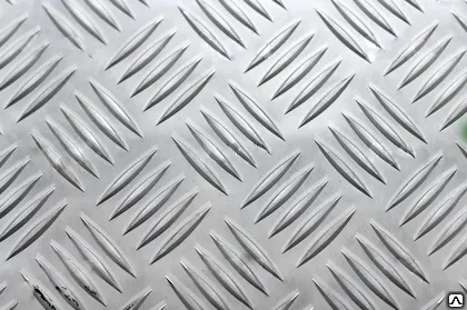 Фото №0 Лист алюминиевый рифленый АМГ2Н2 квинтет