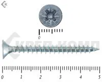 Фото №0 Саморез белый цинк POZY 5х 50 (4500шт)
