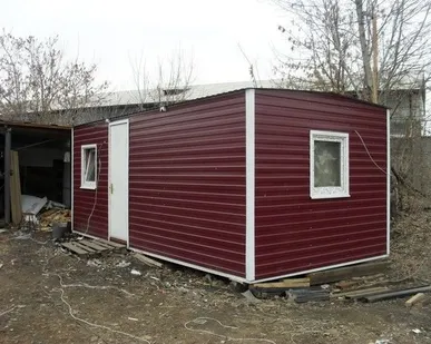 фото Бытовки на колесах (шасси) для жилья