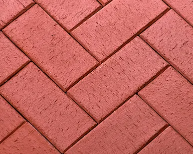 фото Клинкерная брусчатка ЛСР Эдинбург темно-красный 200*100*50 мм