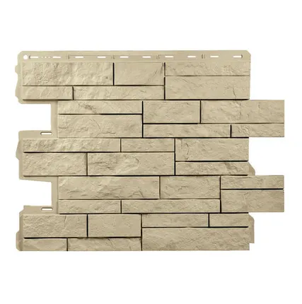 Фото №0 Фасадная панель (АП) Камень ШОТЛАНДИЯ ЭКО песчаный 796*591 мм (раб.размер 680*560)