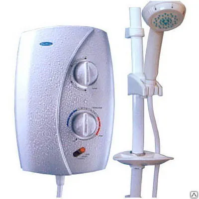 Фото №0 Водонагреватель проточный Blue Wave "Atmor"(5,0кВт, душ, эл.пуск, рег.темп.