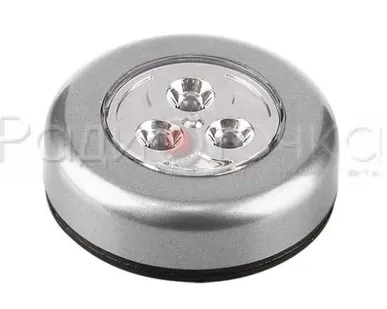 фото Фонарь ФАЗА TF2-L3-R-sr (3xR03) 3св/д серебро/пластик, пушлайт