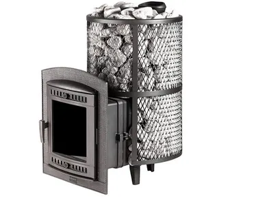 фото Печь банная "Атмосфера-XL - ПРО" с сеткой для камней из нержавеющей стали, до 32м3