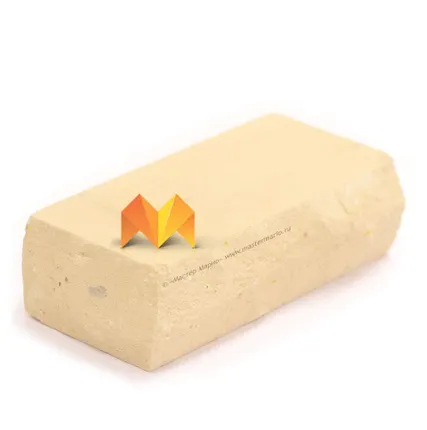 Фото №0 Кирпич Simat «Желтый» рустированный полнотелый одинарный М-175 (Угловой)