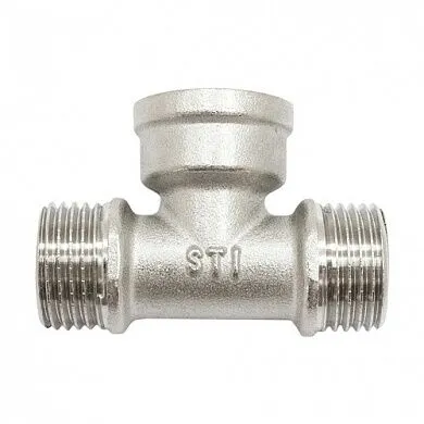 Фото №0 Тройник Ду 20 латунь штуцер-муфта-штуцер