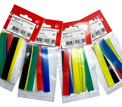 Фото №0 Набор термоусадочных трубок 7 цветов по 10см. RIPO Plus 8.0 / 4.0 (1 упк.)