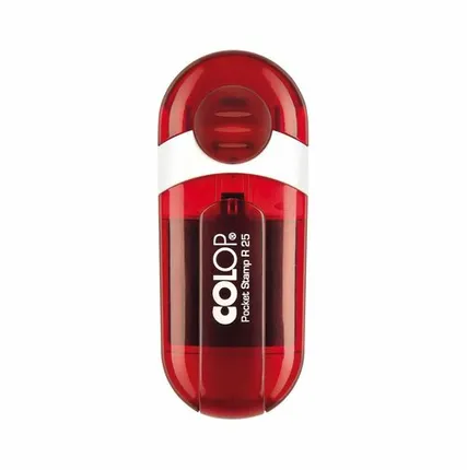 Фото №0 Печати-С COLOP Pocket Stamp R25 Карманная оснастка для штампа диам. 25мм (Рубин, Синий)