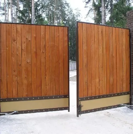 Фото №0 Изготовим и установим распашные ворота