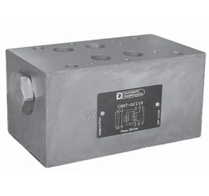 Фото №0 CHM7-D/11N - Клапан обратный с пилотным управлением модульный (гидрозамок)  CETOP 07, давление регулировки 350Бар, расход 300л/мин, гидрозамки на магистралях A и B