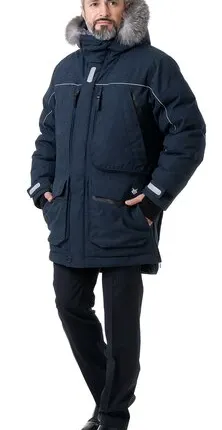 Фото №0 Куртка-парка мужская зимняя «Фокс» (цвет синий)