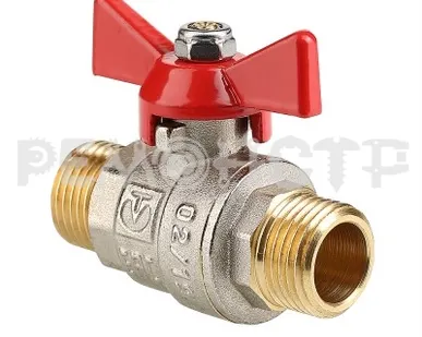 фото Кран шаровый нар/нар бабочка 1/2' (BASE) VALTEC (12/192) VT.219.N.04 П