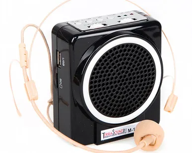 фото M-180 Усилитель голоса поясной 8Вт, АКБ USB\SD mp3 плеер, вход AUX