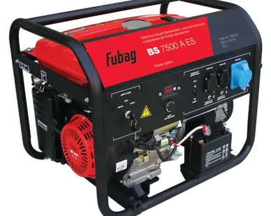 фото Бензиновая электростанция FUBAG BS 7500 A ES с электростартером и коннектор
в