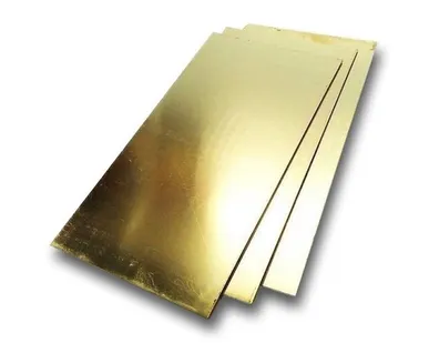 фото Лист латунный зеркальный 1 мм ЛМц58-2 ГОСТ 2208-2007