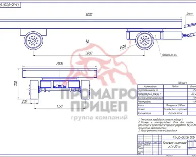 фото Внутрицеховая передаточная холостая телега г/п 25 тонн