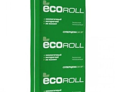фото Стекловолокно Ecoroll (плита) TS 040 1230х610х50мм 10 кг/м3 16 шт
