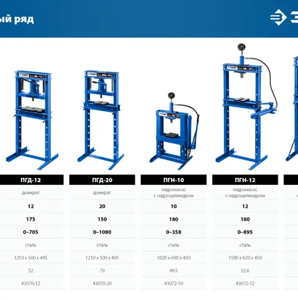 Фото №2 Пресс гидравлический с домкратом и возвратными пружинами 43070-20 Зубр ПГД-20, 20 т, ход штока 150 мм