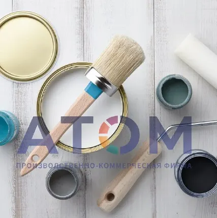 Фото №0 Кисть макловица 110 мм потолочная круглая пластмассовый корпус синтетическая щетина (шт)