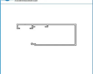 фото Профиль фасадный холодный верхний 40мм, 6м ФХВ40