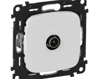 фото Розетка телевизионная оконечная TV 1-м Valena Allure 10дБ 0-862МГц с лицев. панелью механизм бел. Leg 753760