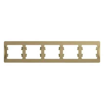 Фото №0 Рамка 5-м Glossa горизонт. титан SchE GSL000405