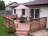 Фото №0 Фасадная панель из древесно-полимерного композита (ДПК)