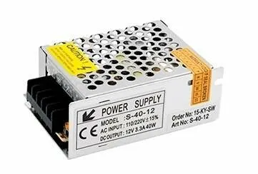фото Блок питания в сетчатом корпусе AC-230/DC-12V, IP20, 40W