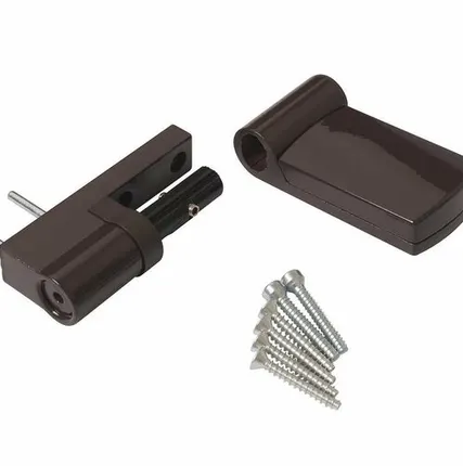 Фото №0 Петля дверная Elementis KTV-RT (15-20 мм), на 120кг., Коричневый, RAL8019