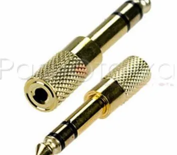 фото Переходник штекер 6,3мм на гнездо 3,5мм стерео GOLD