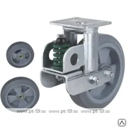 Фото №0 Колесо поворотное с площадкой Lema GCB2-TPE-150-300-6