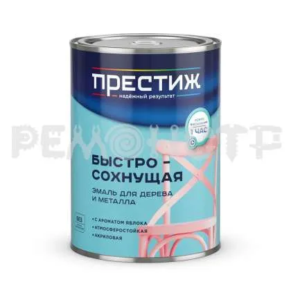 Фото №0 Эмаль акрил унив  0,9кг  п/глянц красная (ар.яблока) ПРЕСТИЖ (14/700) зз (под заказ) П